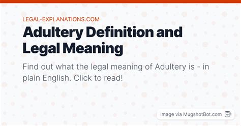 Adultery Definition What Does Adultery Mean