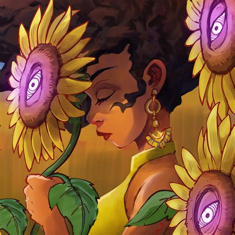 Artstation Sunflower Girl