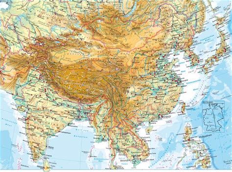 Dabei bildet der ural die trennlinie zwischen dem europäischen und asiatischen teil des landes; Diercke Weltatlas - Kartenansicht - Südasien - physisch ...