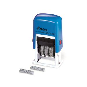 2 line (above name, below h/p number). Shiny 4 in 1 Self Inking Date Stamp S303 | Rubber Stamp ...