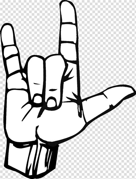 Free Download Rock Hand Gesture Illustration Transparent Background