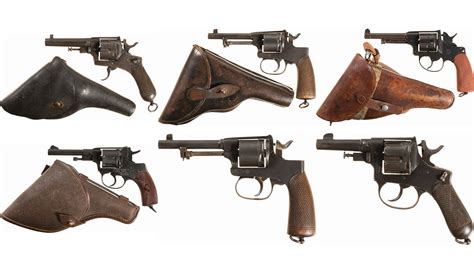 Six European Double Action Revolvers