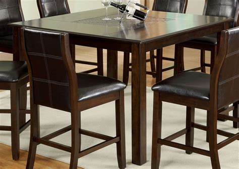 Townsend Ii Mosaic Insert Square Counter Height Leg Table From