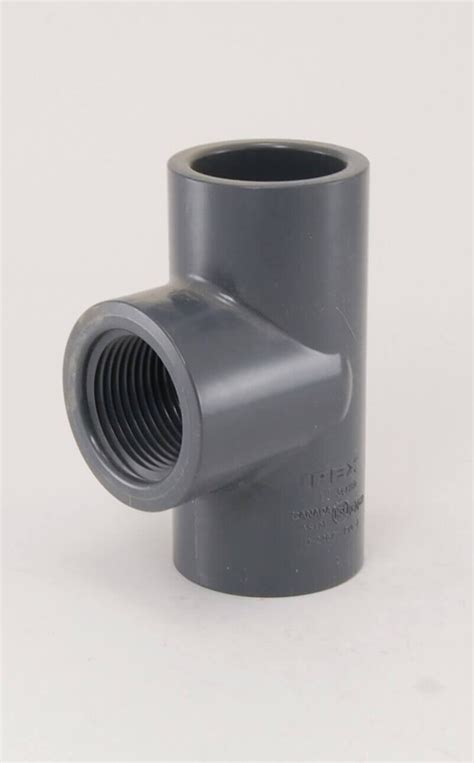 Sch 80 Grey Pvc Tee S X S X Fpt Schedule 80 Fittings Schedule 40