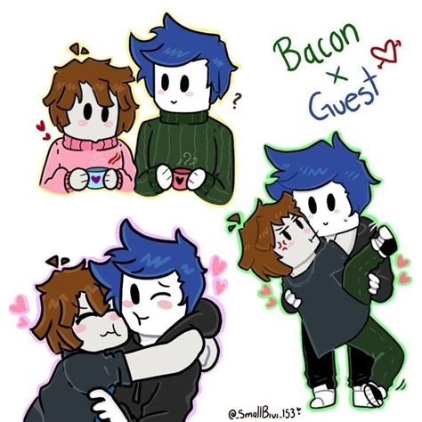 Bacon X Guest Roblox Animation Cute Drawings Roblox Memes