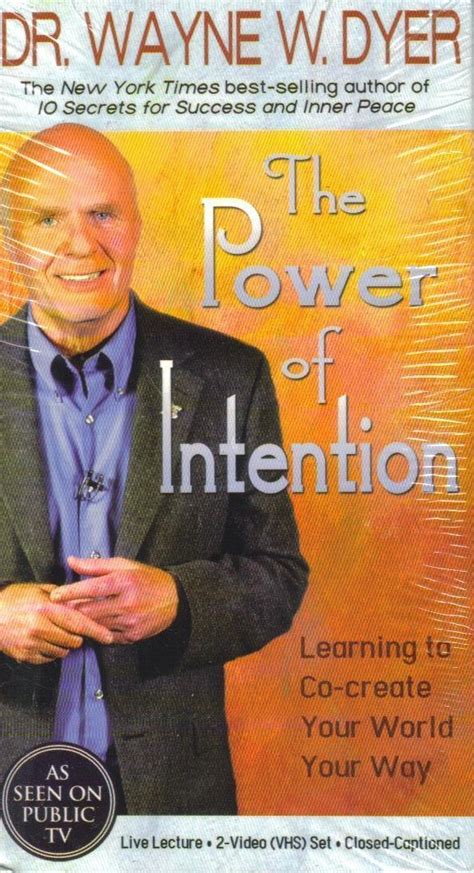 The Power Of Intention Live Seminar Vhs Dr Wayne Dyer