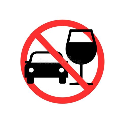 Dont Drink And Drive D Sign Stock Illustration Illustration Of