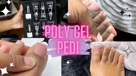 Diy Polygel Toes Poly Gel From Modelones Watch Me Work Youtube