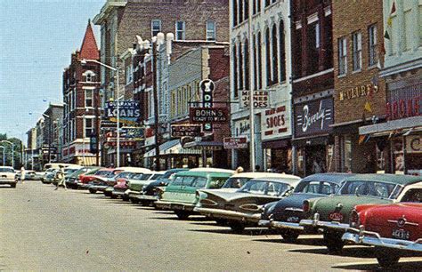 Henderson Ky Circa 1960 Busy Downtown Main Street View