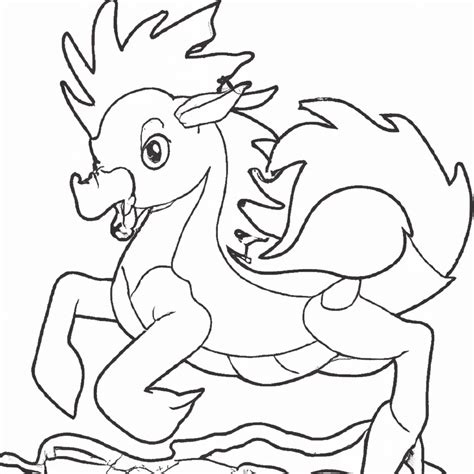 10 Desenhos De Horsea Pokémon Para Imprimir E Colorir