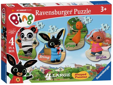 Bing Bunny 10 12 14 16 Piece 4 Jigsaw Puzzle Game 4005556070107