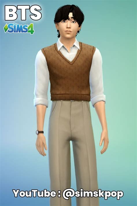 Taehyung V Bts Sims 4 Sims Sims 4 Taehyung