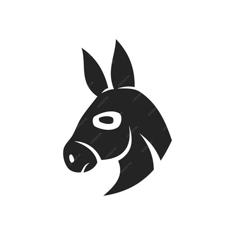 Premium Vector Donkey Logo Template Isolated Brand Identity Icon
