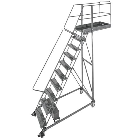 Ballymore Cl 10 14 10 Step Heavy Duty Steel Rolling Cantilever Ladder