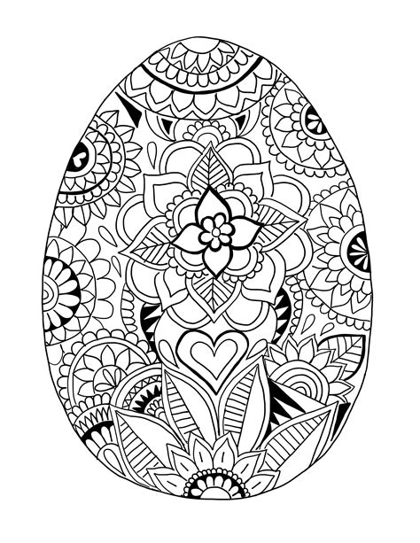 You can now print this beautiful easter egg zentangle design coloring page or color online for free. Easter-Egg-Printable.jpg (2306×2983) | Easter coloring ...