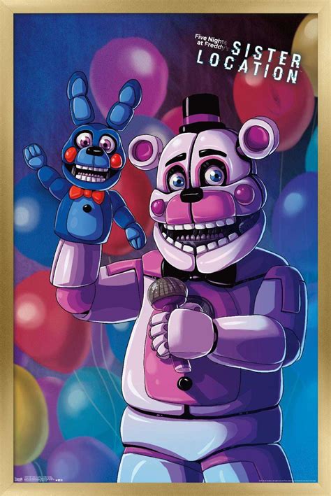 Five Nights At Freddys Sister Location Funtime Freddy Wall Poster