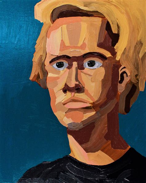 A Self Portrait Using Oil Paint Thoughts Rpainting