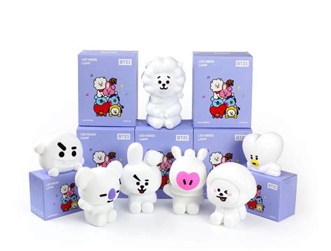 Bt21 Official Led Silicone Touch Mood Smart Lamp Light K Cutiestar