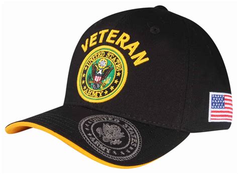 A04arv02 Us Veteran Licensed Logo Embroidered Military Cap 02 Us