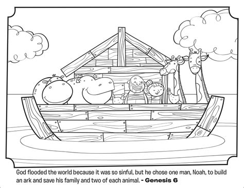 This coloring page shows noah releasing a dove from the ark. Noah's Ark - Bible Coloring Pages | What's in the Bible?