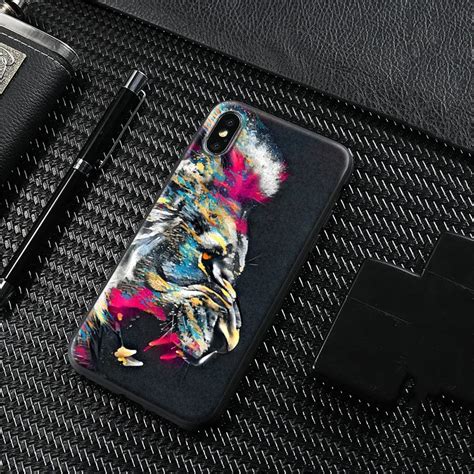 Abstract Artistic Colorful Lion Amazing Art Tpu Soft Silicone Phone