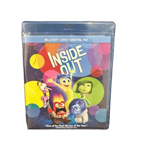 Disney Pixar Inside Out Blu Ray Dvd Digital Hg 2015 Animated Rated Pg New 15 00 Picclick