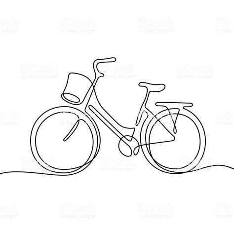 40 Bicycle Line Drawing Png