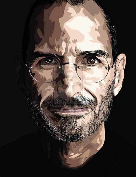 30 Awesome Portrait Of Steve Jobs