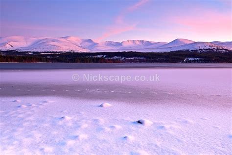 Winter At Frozen Loch Morlich Cairngorms Photography Scotland