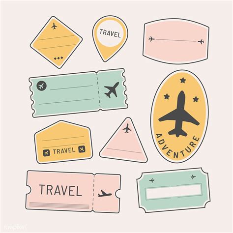 Travel Stickers And Badge Set Vector Premium Image By