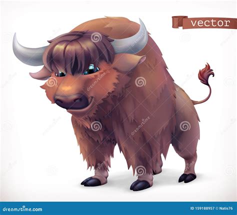 buffalo cartoon character vector illustration 73400836