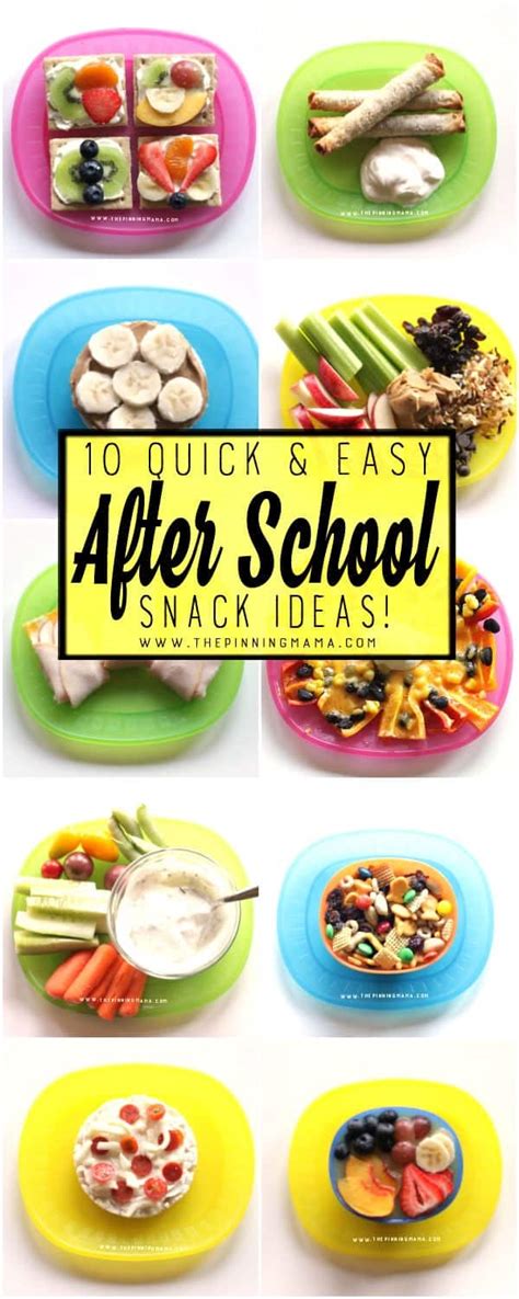 10 Quick And Easy After School Snack Ideas The Pinning Mama