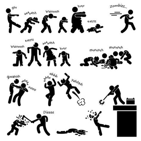 Zombie Undead Attack Apocalypse Survival Defense Outbreak Stick Figure