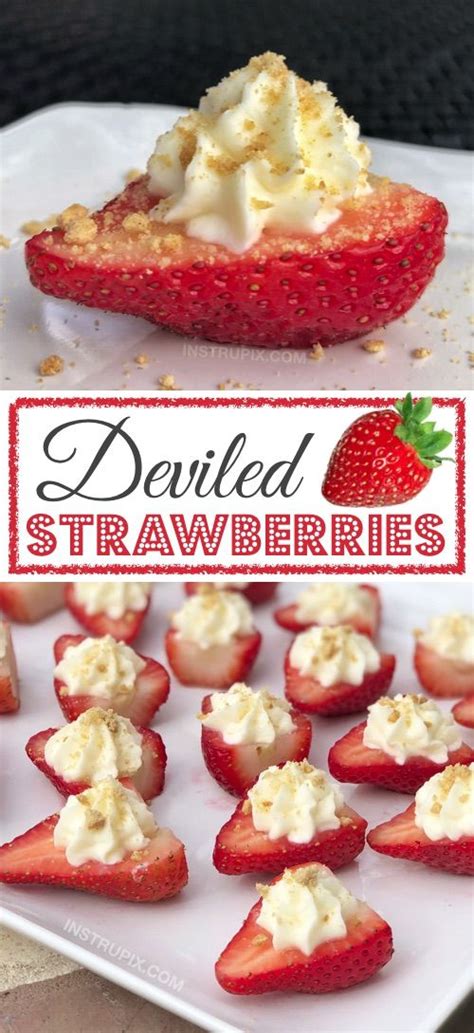 Fold the mashed strawberries into the whipped cream. Deviled Strawberries Recipes - Best Recipes Collection ...