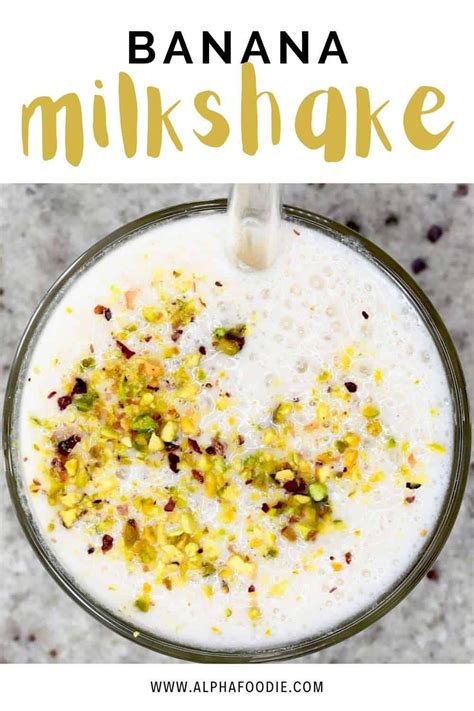 How To Make A Banana Milkshake Without Ice Cream That Is Smooth