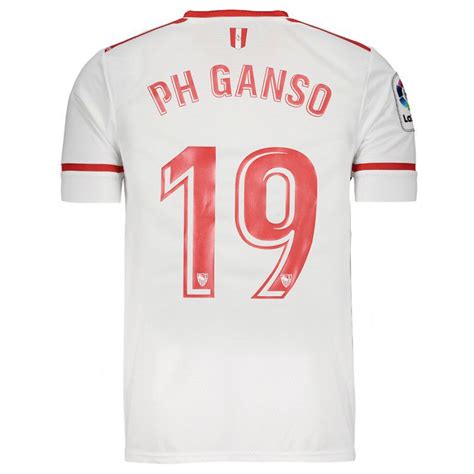 Buy cheap jerseys custom online from china today! New Balance Sevilla Home 2018 Jersey 19 PH Ganso