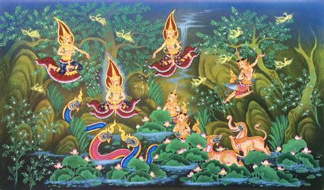 Traditional Thailand Artwork - Thai Paintings For Sale | Royal Thai Art