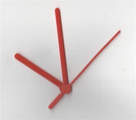 Replacement Clock Hands In Red Black Or White 80mm Minute Hand Ebay