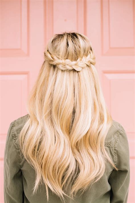 French Braid Half Crown Hair Tutorial Easy Trendy Hairstyles Braids Hairstyles Pictures French