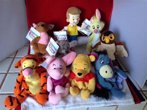 Disney Winnie Pooh Mini Bean Bag Plush Owl Tigger Piglet Chris