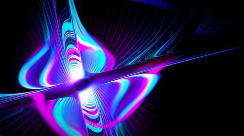 Rays Form Multicolored Glow Abstraction 4k Hd Wallpapers Hd