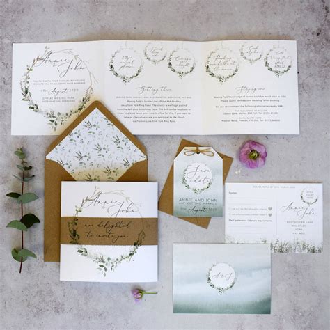 Enchanted Woodland Wedding Invitation By Julia Eastwood
