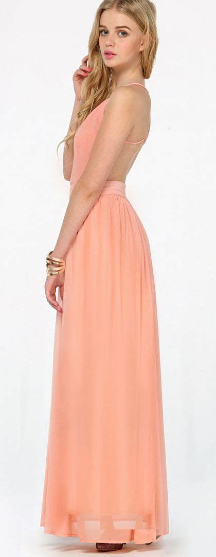 Peach Maxi Chiffon Dress Chiffon Maxi Dress Chiffon Dress Beautiful