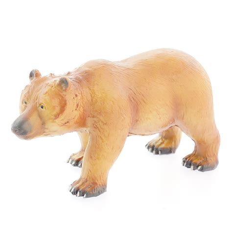 Green Rubber Toys Grizzly Bear