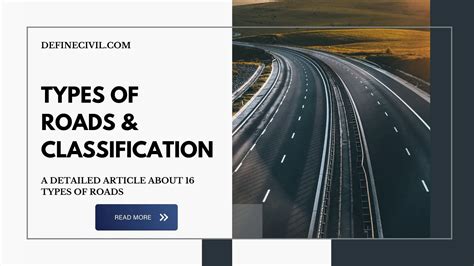 Road Types Or Classification Of Roads 25 Types Definecivil