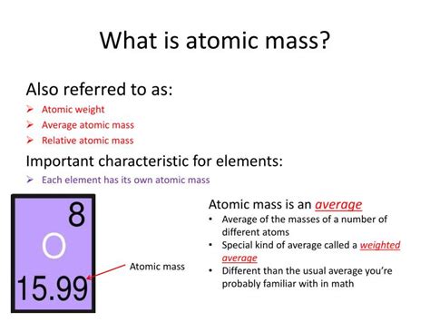 Ppt What Is Atomic Mass Powerpoint Presentation Free Download Id