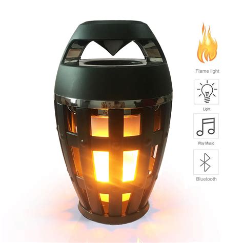 2in1 Flame Atmosphere Lamp Light Bluetooth Speaker