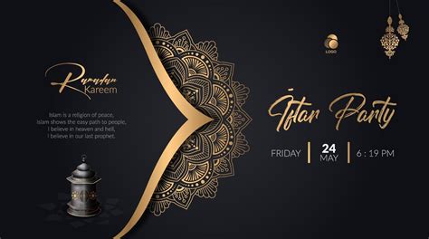 Ramadan Kareem Iftar Party Luxury Banner Design Free Download 22713312