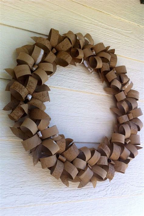 You Made A Wreath From What Toilet Paper Crafts Toilet Paper Roll