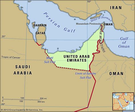 United Arab Emirates Map And Surrounding Countries Ratulangi
